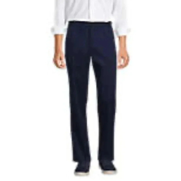 Land's End Traditional Fit Travel Chinos Navy Blue Sz 34x30 - Picture 1 of 9